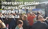 Intercanvi escolar Picanya Panazol 2013. Arribada