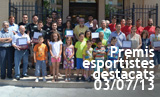 Festes 2013. Acte de lliurament esportistes destacats