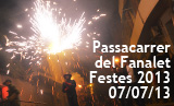 Festes 2013. Passacarrer del fanalet  i coeta infantil