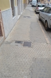 Carrer Colón abans de la reforma