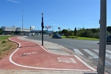 Connexió del carril bici de Faitanar per la rotonda de la Creu